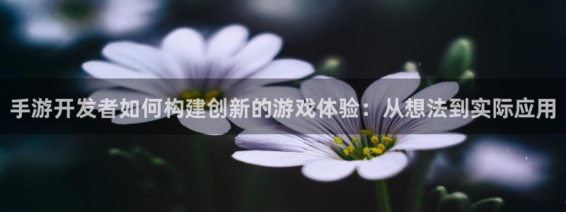 28大神预测软件北京：手游开发者如何构建创新的游戏体验：从想